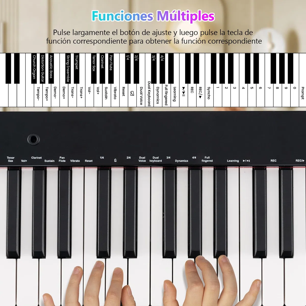 GOPLUS Teclado de Piano Eléctrico de 61 Teclas, Piano Digital con Soporte Ajustable y Taburete Teclas Semi-Pesadas, Función MIDI Audio Inalámbrica, Atril, Pedal de Sustain, Bolsa Portátil, Negro