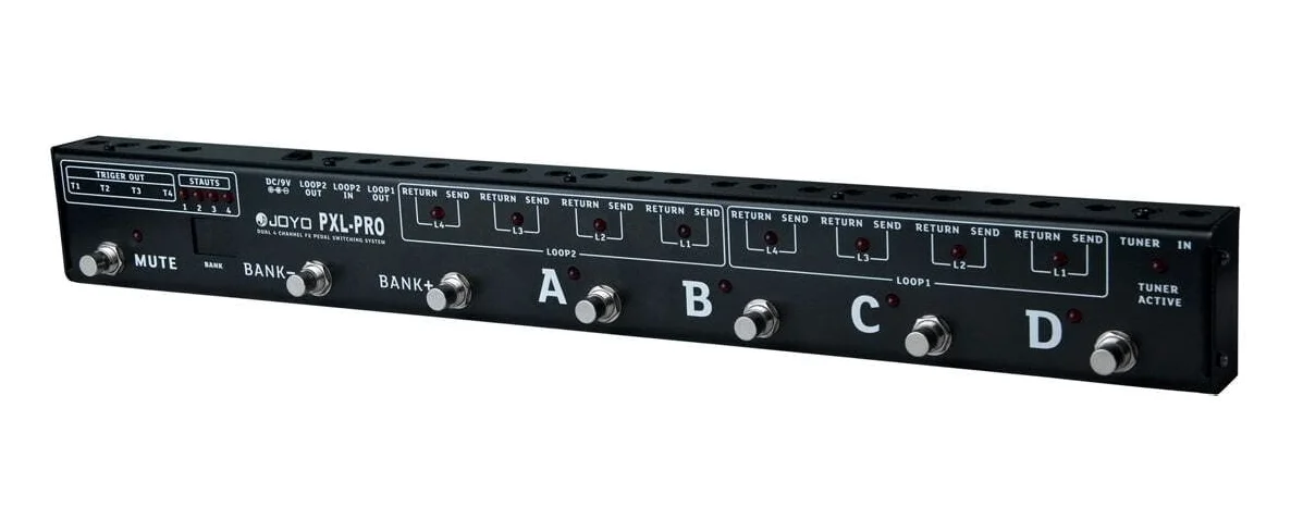 JOYO PXL-PRO - Pedales/amplificadores 4 canales duales de hasta 32 efectos combinados.