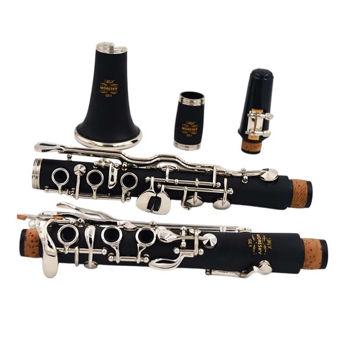 Clarinete Principiantes Clarinete De 20 Teclas | Si bemol (Bb) / Caucho duro (Ebonita)