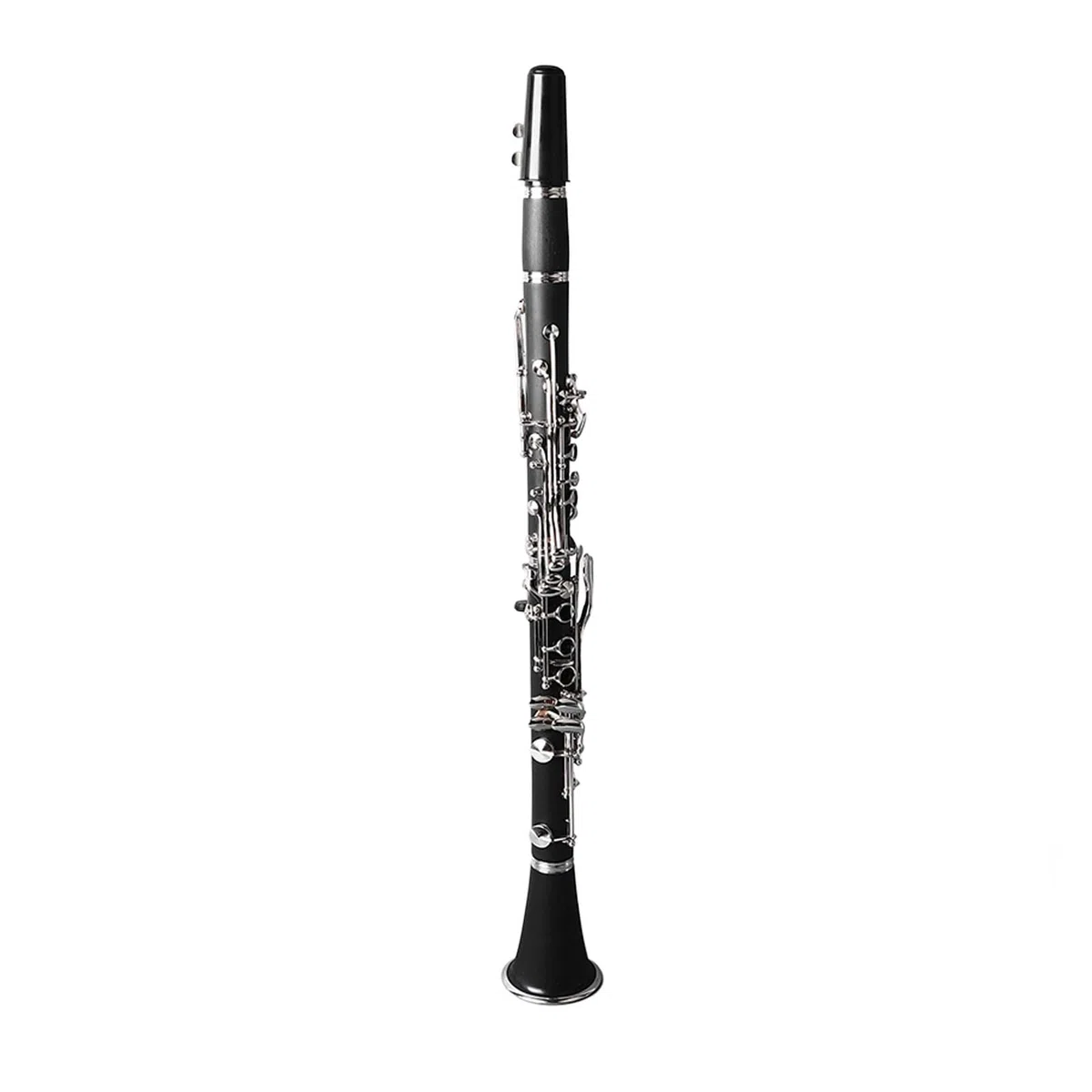 Calidad de Sonido Profesional, Ingeniería de Cuerpo de Plástico BB Clarinete, Teclas Chapadas Ni, Kit Preciso y Preciso y Completo con, Correa de Hombro, Tela, Clamp/Holder de Caña,
