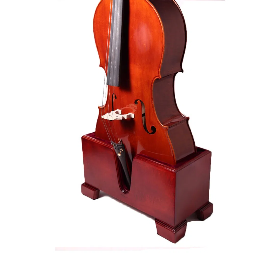 Paititi PTTCSW01 - Cojines de felpa de terciopelo de alta calidad para violonchelo, color borgoña