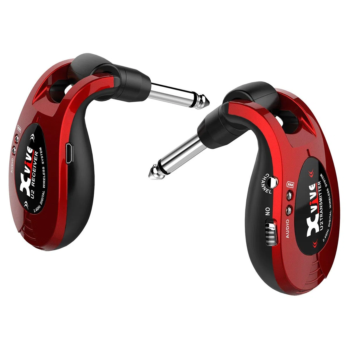 X-Vive U2 - Sistema inalámbrico para guitarra con transmisor y receptor digital, color azul metalizado