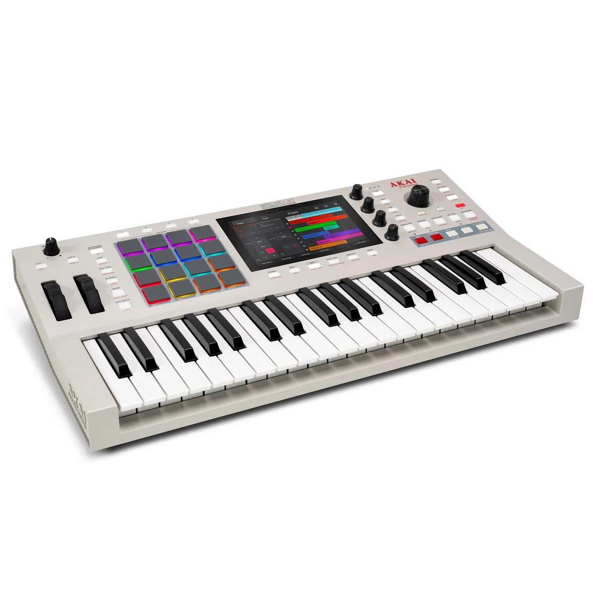 Akai Professional MPC Key 37 G2 Teclado de Producción Autónomo Next-Gen | Sintetizador para Productores, Sampling y Sequencing, con USB-C, 37 Teclas, 16 Pads MPC, Procesador 8-core, 4 GB RAM
