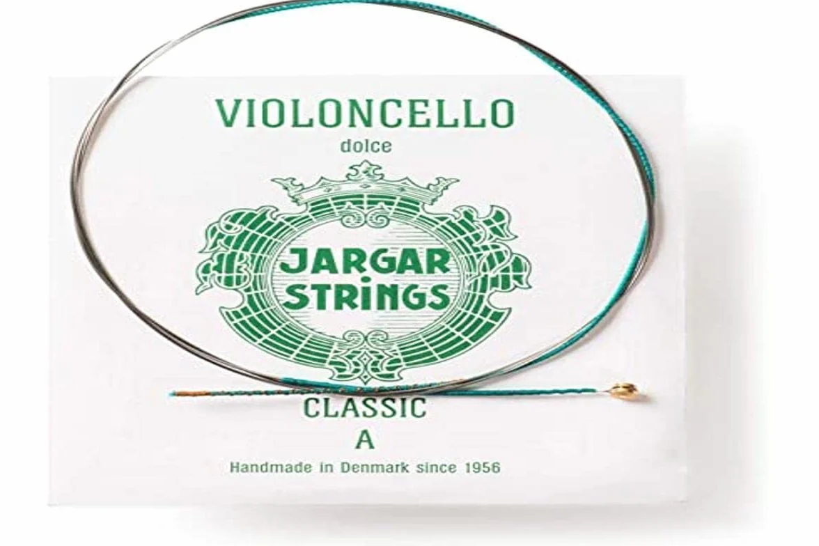 Jargar Classic A acero inoxidable - Juego de 4 cuerdas - Cuerda de cello - Dolce - Calibres de cuerdas/Tensión 0,74mm/16,3kp/35.8lbs