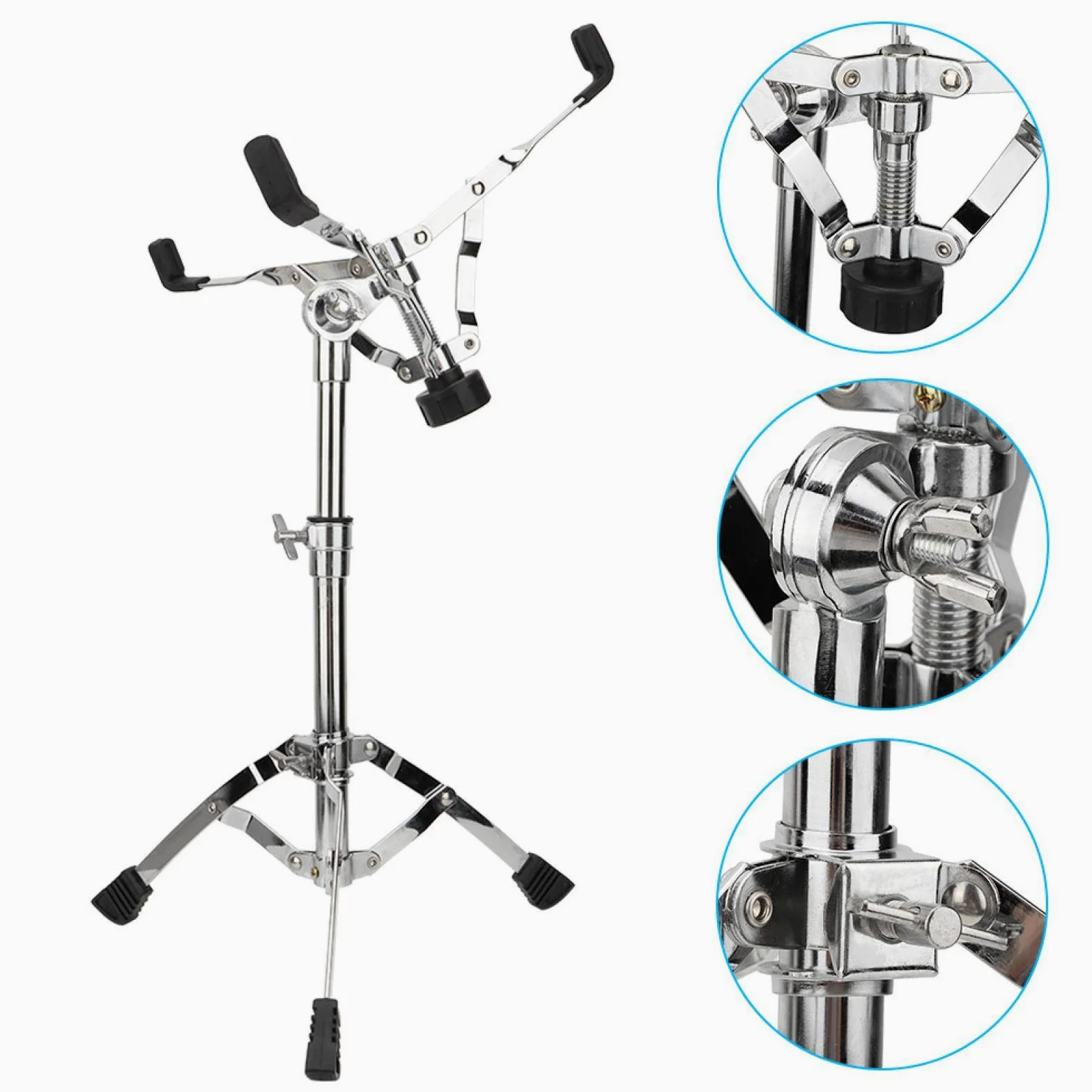 Soporte para trípode para batería, Soporte para batería portátil, Metal Profesional para Instrumentos de percusión, Kit de batería para músicos Adultos