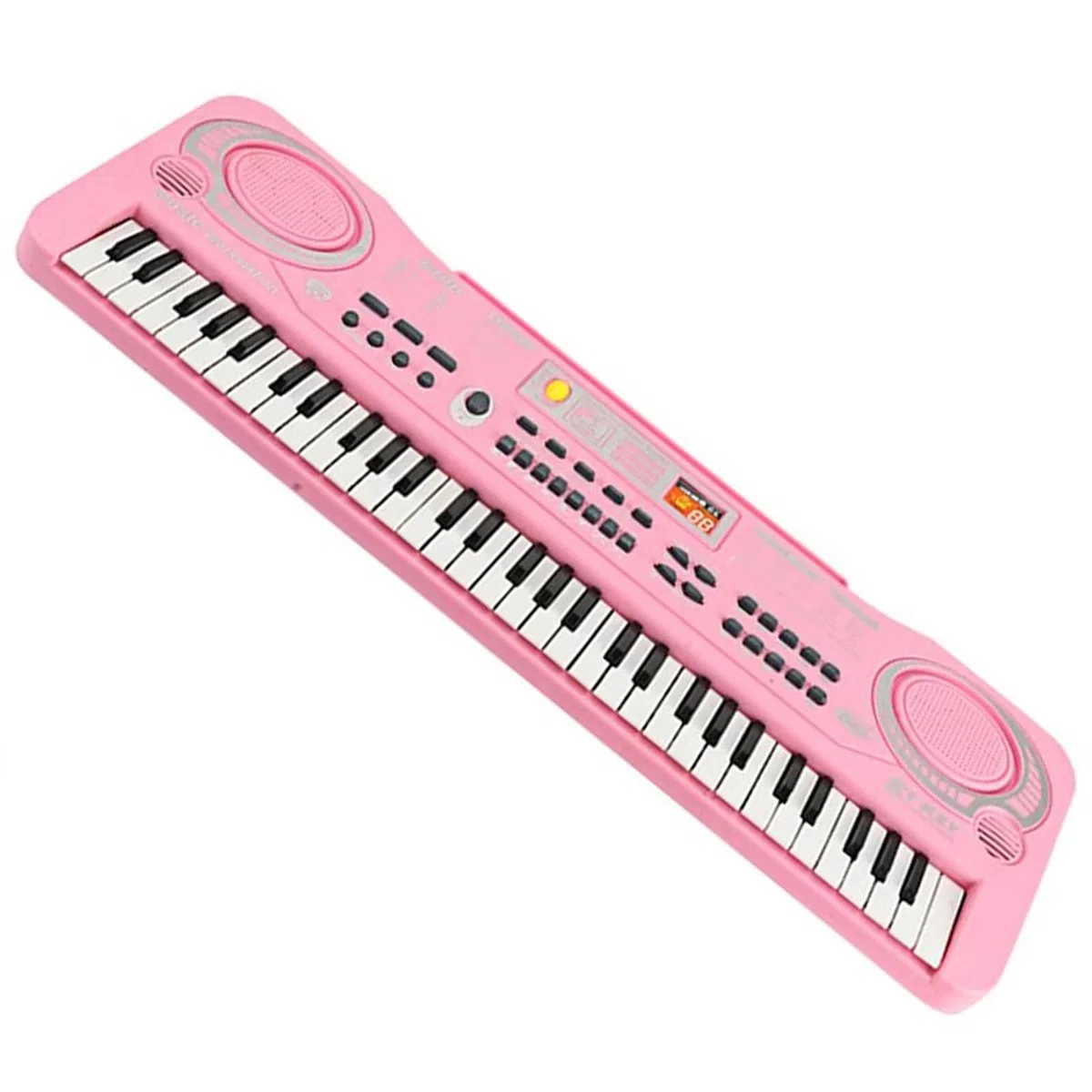 Piano Eléctrico Portátil De 61 Teclas, Teclado Electrónico, Órgano Electrónico Con Micrófono Piano Electrónico Para Principiantes (Color : Pink)