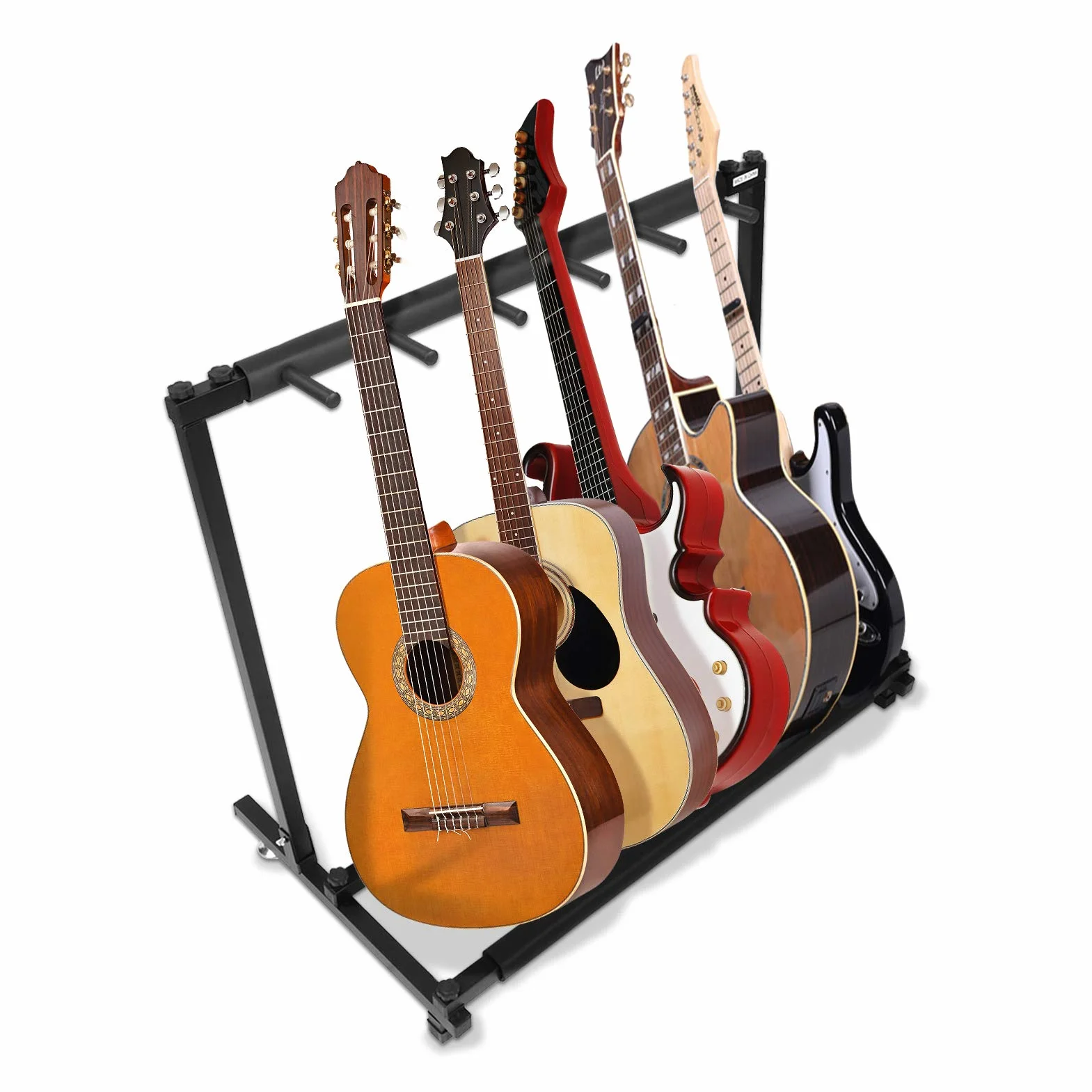 Ejoyous Soporte de ExhibiciĆ³n de Guitarra MĆŗltiple de Metal para 5 Guitarras ElĆ©ctricas