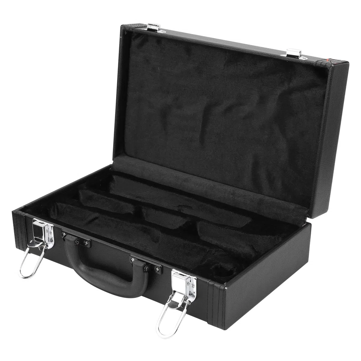Estuche Rígido para Clarinete Impermeable con Protección Antigolpes Algodón Esponjoso Clavos Antipolvo y Agarre Ergonómico