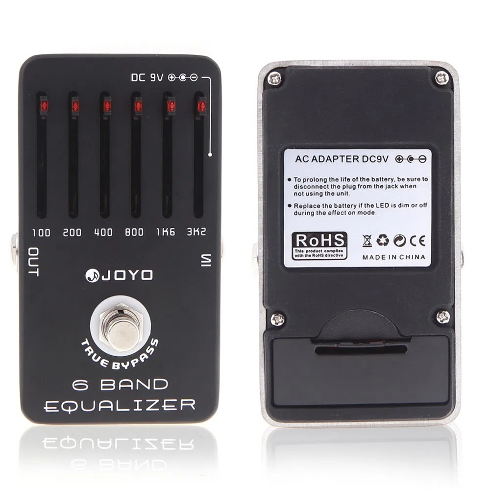 JOYO JF-11 6-banda Ecualizador Pedal De Efectos De Guitarra