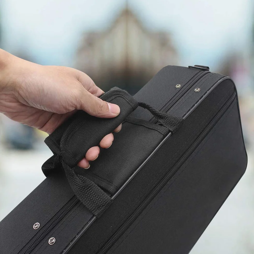 Estuche Para Clarinete Bolsa De Almacenamiento Para Clarinete De Tela Oxford Bolsa Para Clarinete Resistente Al Agua Estuche De Transporte Para Clarinete Con Correa Para Concierto De Clarinete