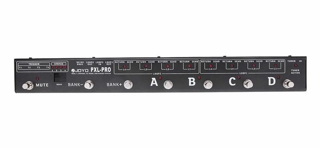 JOYO PXL-PRO - Pedales/amplificadores 4 canales duales de hasta 32 efectos combinados.