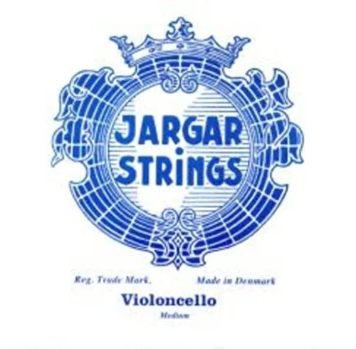 CUERDA VIOLONCELLO - Jargar (Azul) (Cromo) 2ª Medium Cello 4/4 (Re) D (Una Unidad)