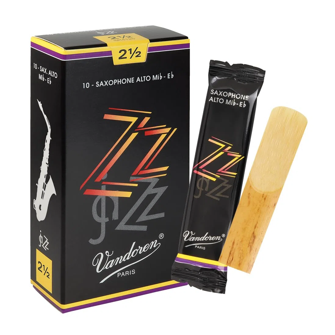Vandoren SR4125 - Caja de 10 cañas para saxofón alto