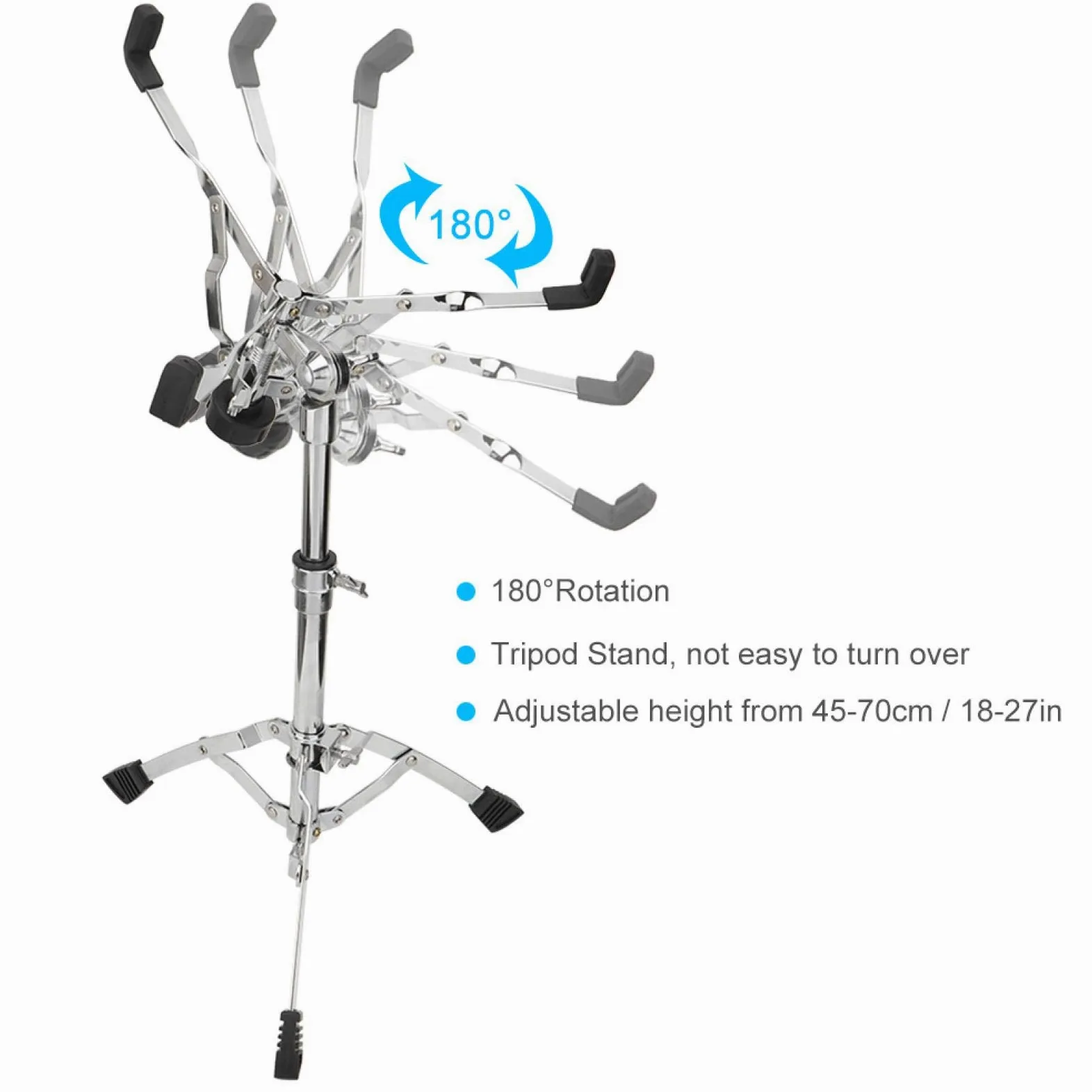 Soporte para trípode para batería, Soporte para batería portátil, Metal Profesional para Instrumentos de percusión, Kit de batería para músicos Adultos