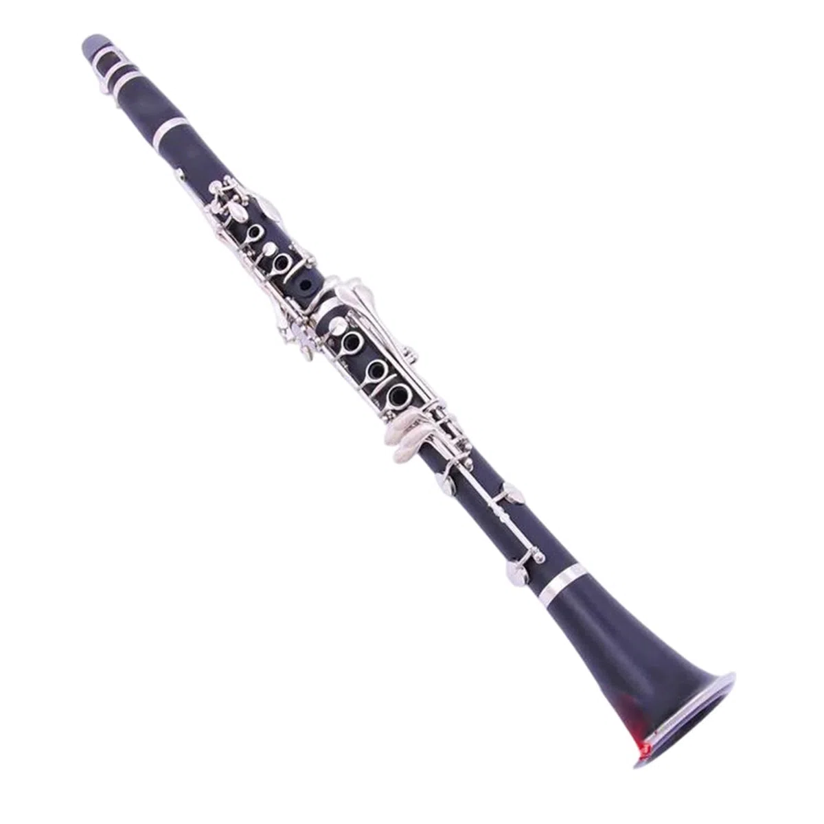 Instrumentos De Viento Madera En Si Bemol Tubo Negro Para Clarinete Con Estuche Y Accesorios