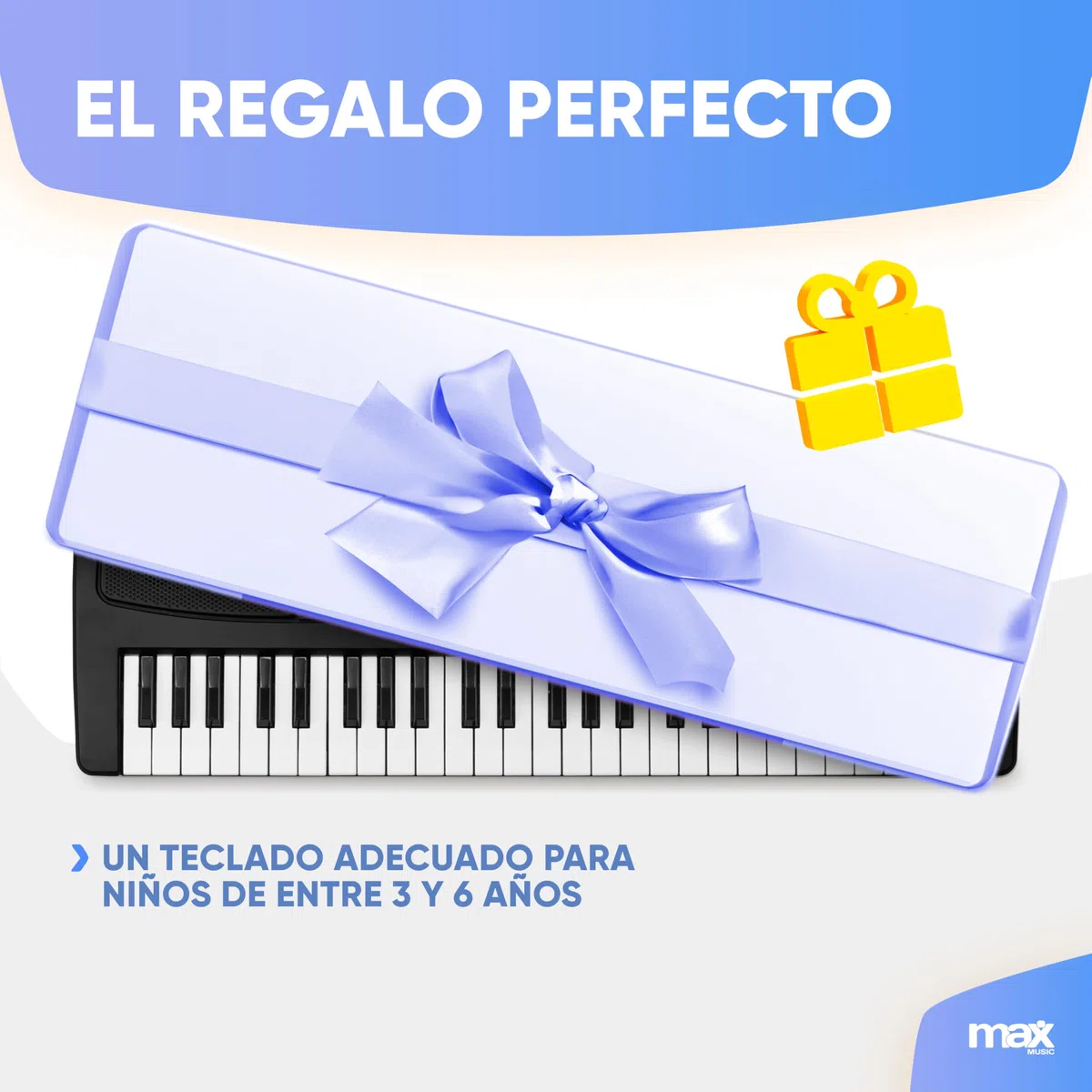 MAX KD49 – Teclado electrónico 49 teclas con batería recargable, micrófono incluido, 16 sonidos y 8 ritmos, función aprendizaje, grabación, USB,portátil y compacto, iniciación musical, color negro