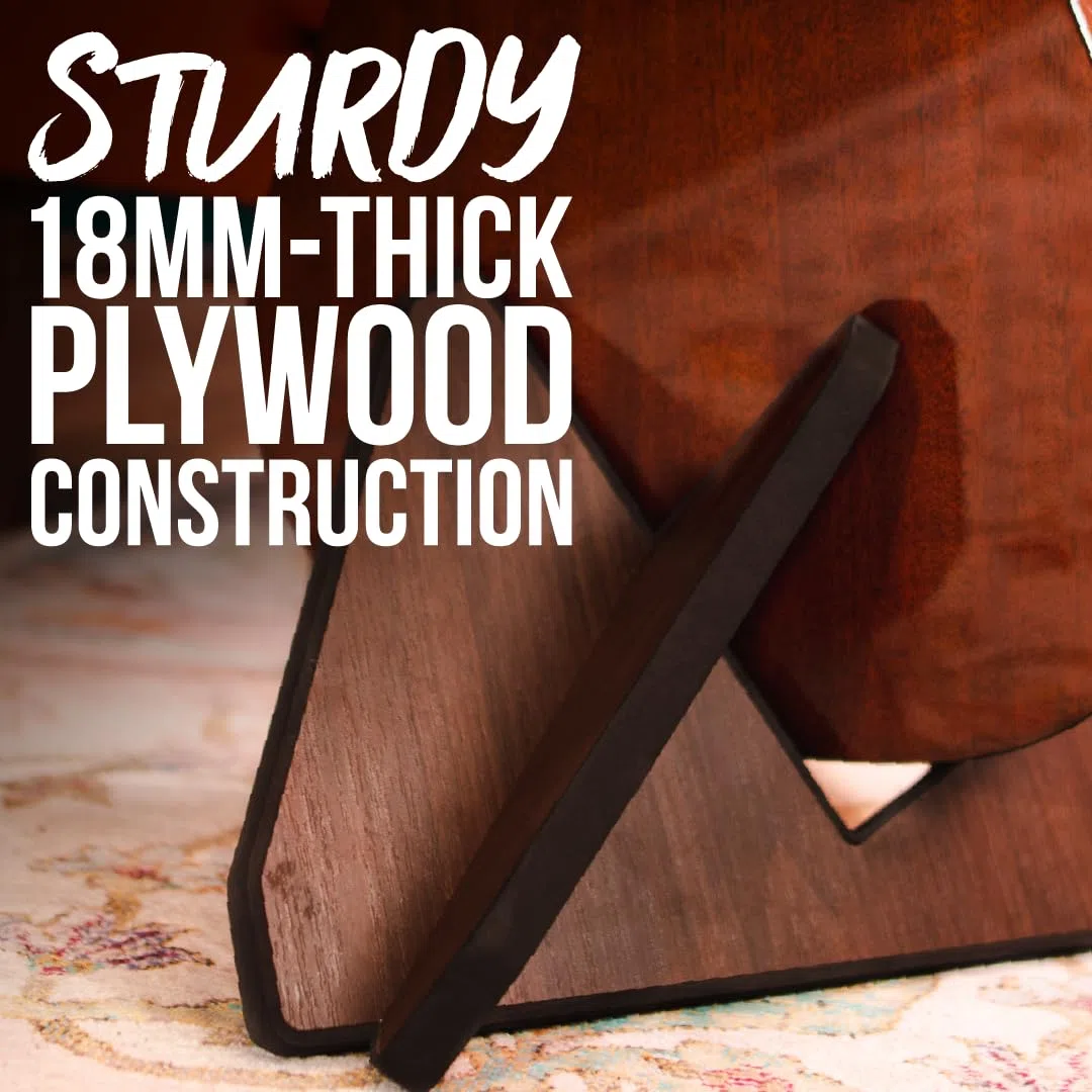 Gator Frameworks Elite Series Soporte de madera estilo X para guitarra, apto para guitarras acústicas, eléctricas y bajos, acabado negro (GFW-ELITEGTRXSTD-BLK)