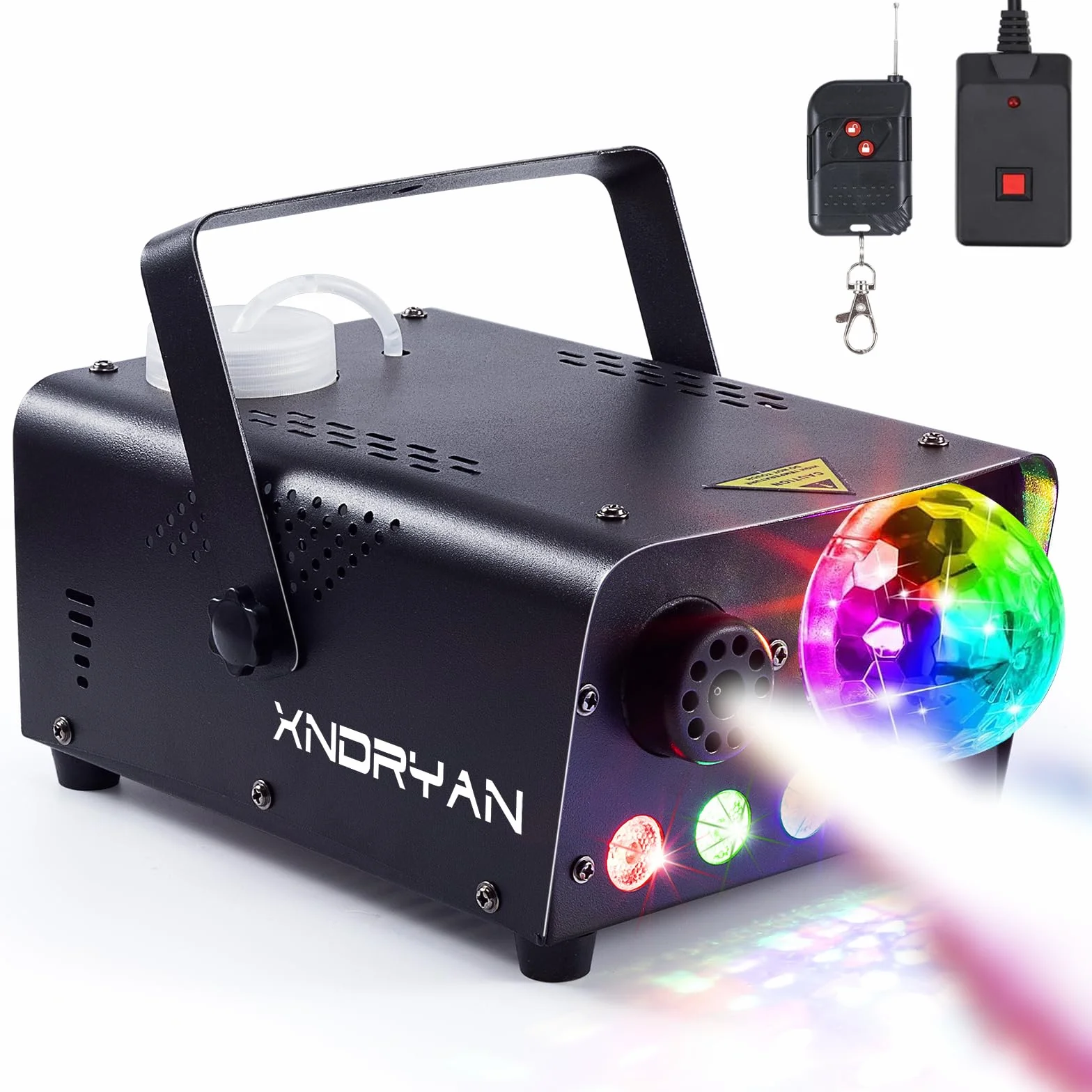 Máquina de Niebla, Máquina de Humo Profesional de 600W para Fiestas con Luz de Bola de Disco – Máquina de Humo de Etapa RGB LED 2500CFM de Gran Efecto para Fiestas, Bodas, Navidad, Discotecas DJ