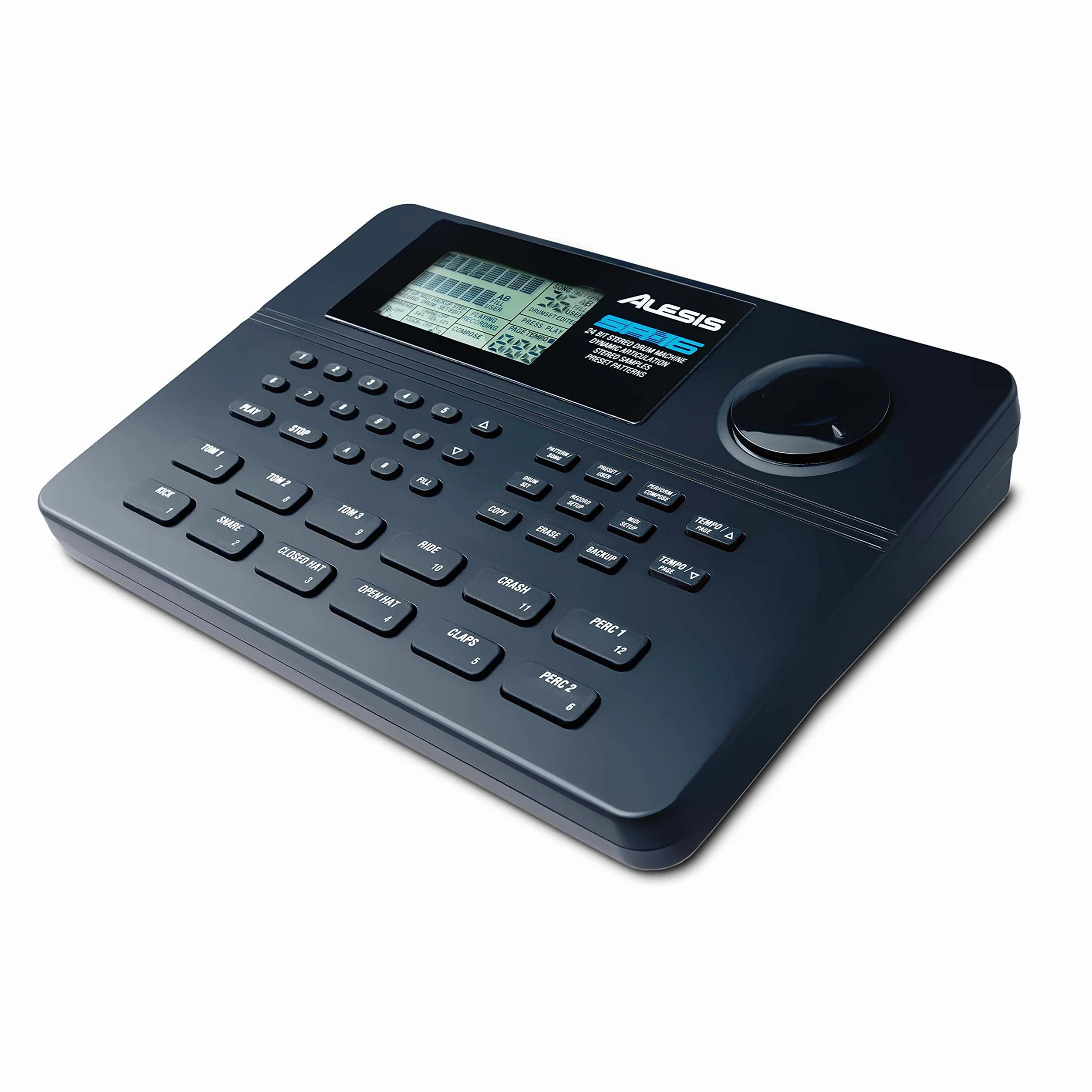 Alesis SR-16 - Caja de ritmos clásica de 24-bit estéreo con más de 200 sonidos y articulación dinámica