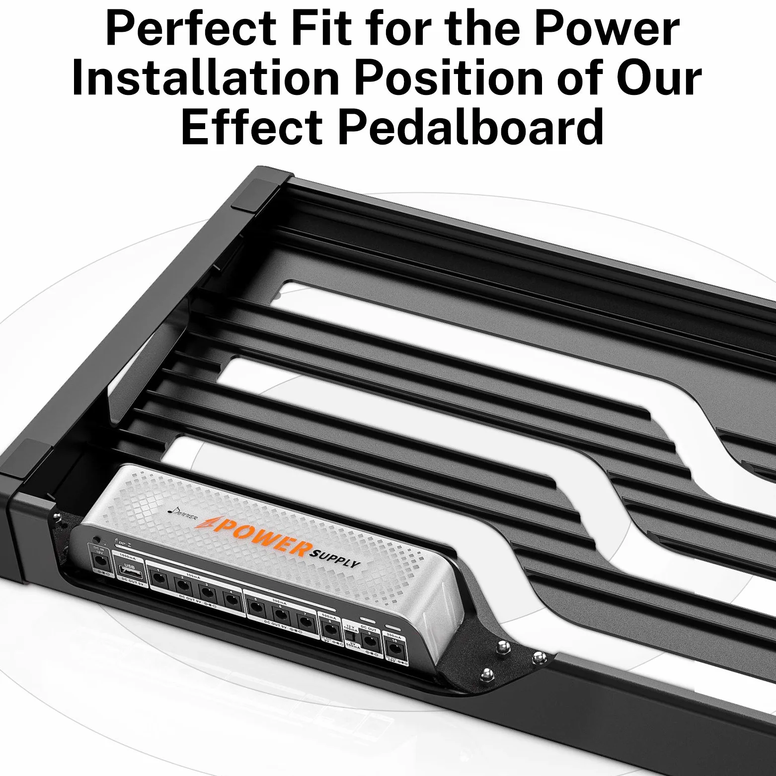 Donner DP-Z Fuente de alimentación para pedales de guitarra de 9V 10 salidas DC aisladas con puerto USB para pedales de efectos de 9V/12V/18V DC 18v 2000m de entrada