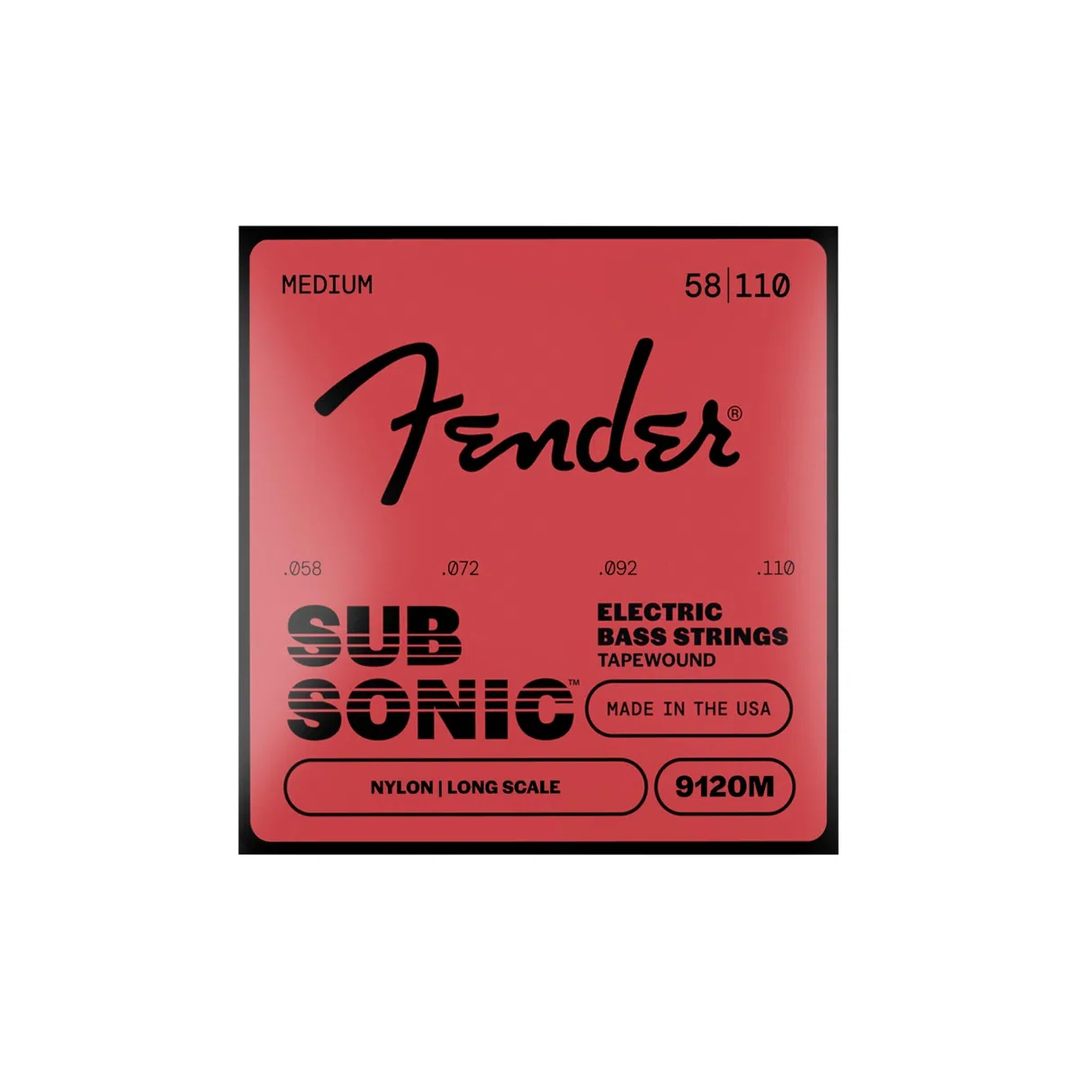 Fender música, Instrumentos, Accesorios de instrumentos Cuerdas de bajo, 9120 Tapewound, 58-110